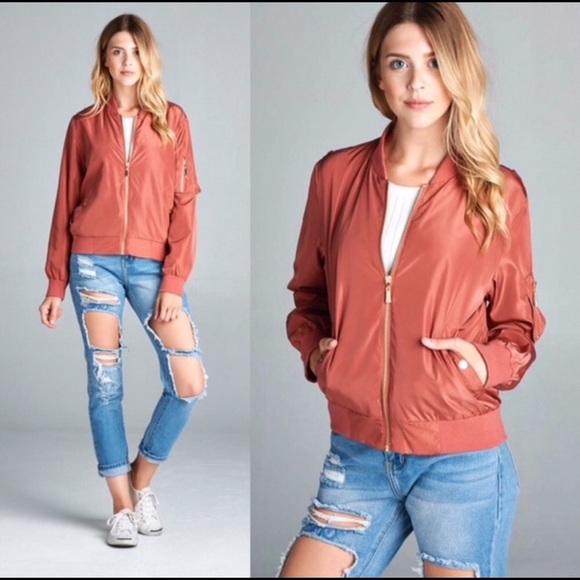 Active USA Jackets & Blazers - Silky Bomber Jacket
